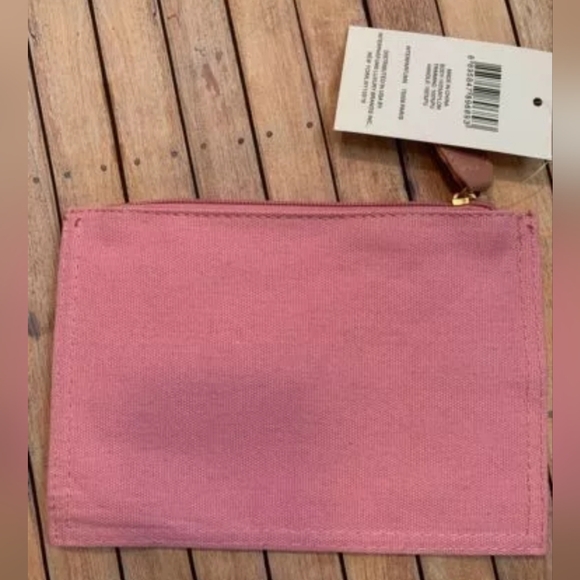 Givenchy Leather And Canvas Pink Zipper Pouch - Picture 7 of 7